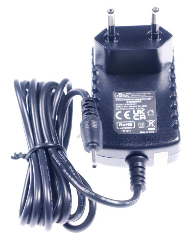 2,3V-0,075A PSE50343 EU CARICATORE ALTERNATIVO PER BRAUN CLASSIC