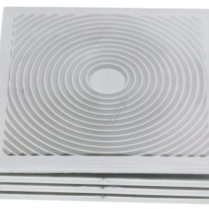 TAMPONE ANTIVIBRAZIONE IN GOMMA 8X8 CM, 4 PZ HAROPLAST