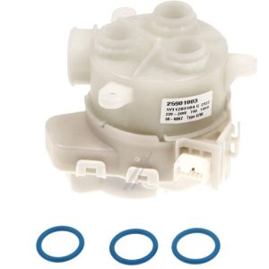C00525113 488000525113 KIT MOTORE LAVAGGIO ALTERNATO 3 VIE CON GUARNIZIONI (X3) WHIRLPOOL/INDESIT