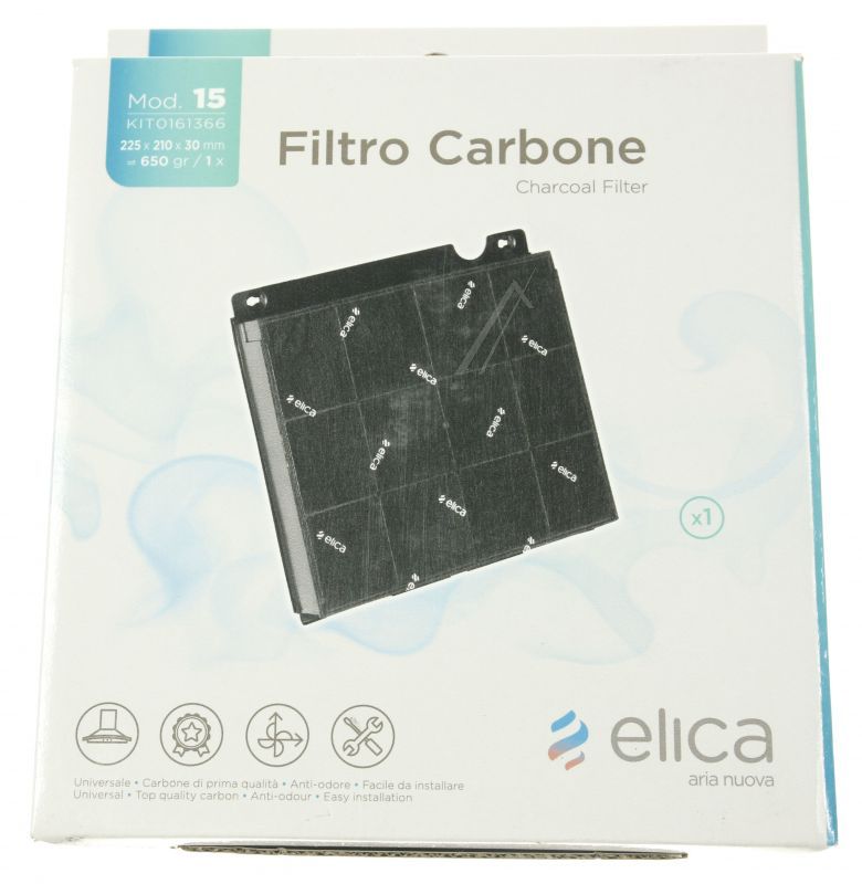 KIT0161366 FILTRO A CARBONE MOD.15 PER ELICA 1 PZ AC 20
