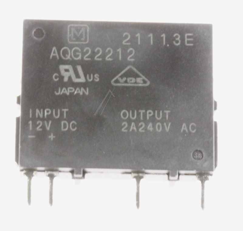 AQG22212 3502-000115 Relè a stato solido 12VDC 2A 1ms Samsung 3502000115