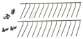 4055430856 Separatore con graffa 293mm Rexelectrolux