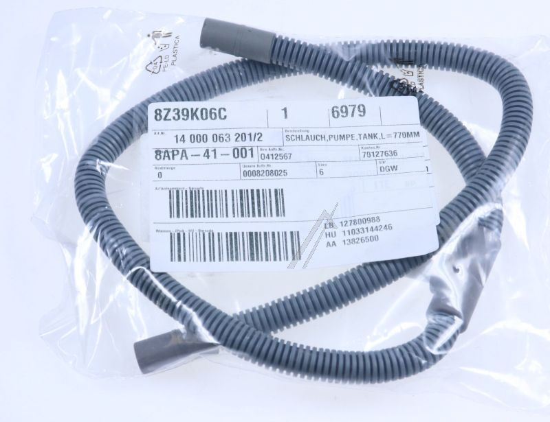 140000632012 Tubo pompa serbatoio L=770mm Aeg