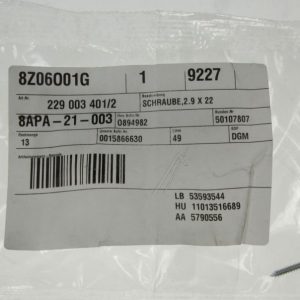 2290034012 Vite 2,9 x 22 mm Electrolux