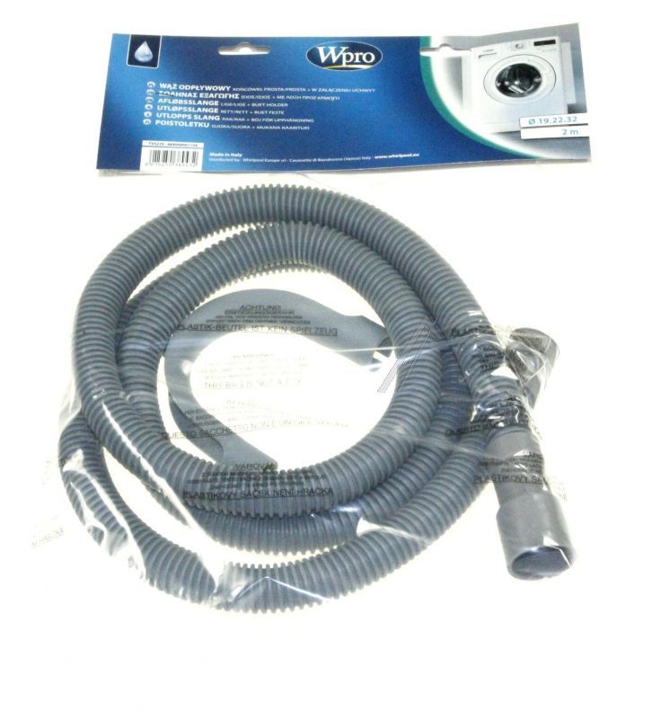 C00375451 484000001134 Tubo di scarico diritto 2 m 19/22/32 con gomito Candy