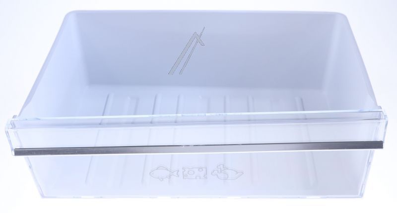 4640244100 C00882772 Cassetto verdura BIOF2 stampa ornamentale bianco trasparente Smeg