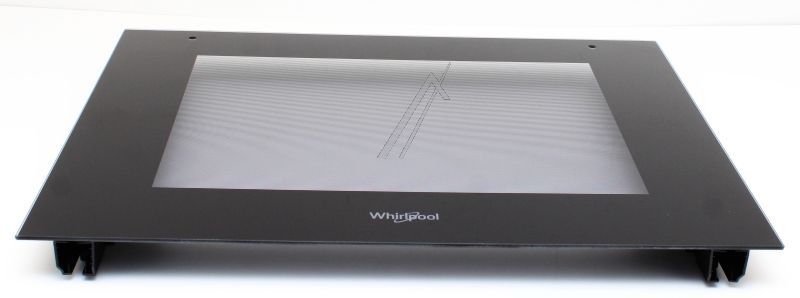 C00856372 488000856372 Vetro porta forno nero per Whirlpool (set)