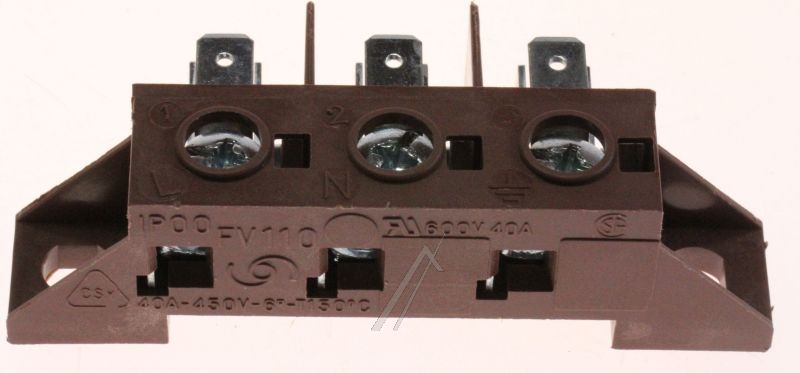 825170033 Morsettiera bipolare con terra Smeg