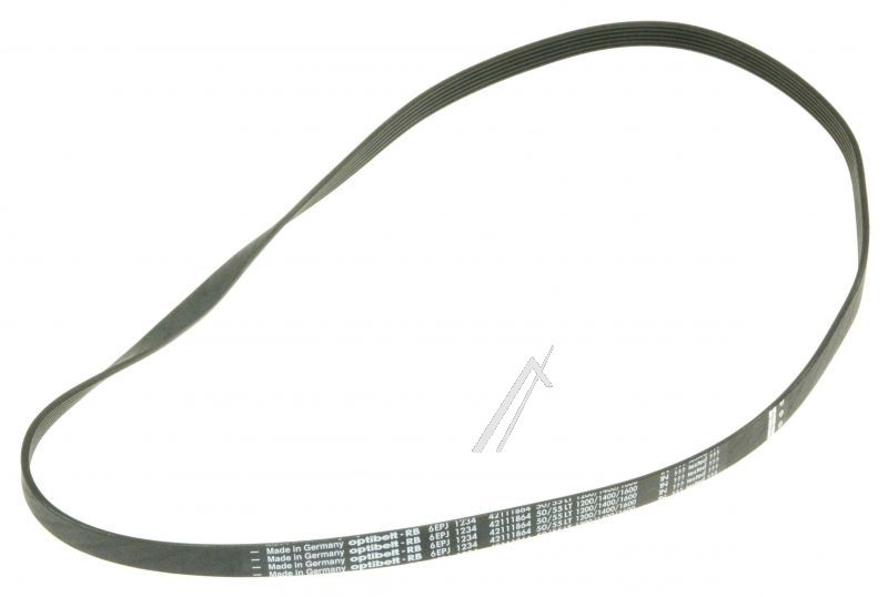 0530016543 49049400 Cinghia OPTIBELT 6EPJ1234 (12/14/16 giri/min 50/55LT) Smeg