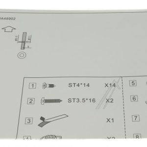 DD81-02969A Manuale di installazione DW60M6070IB Samsung DD8102969A