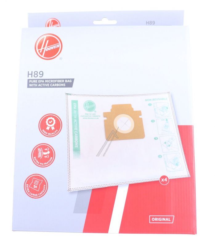H89 35602718 Sacchetto filtro H89 Epacarbonbag HE500 Hoover