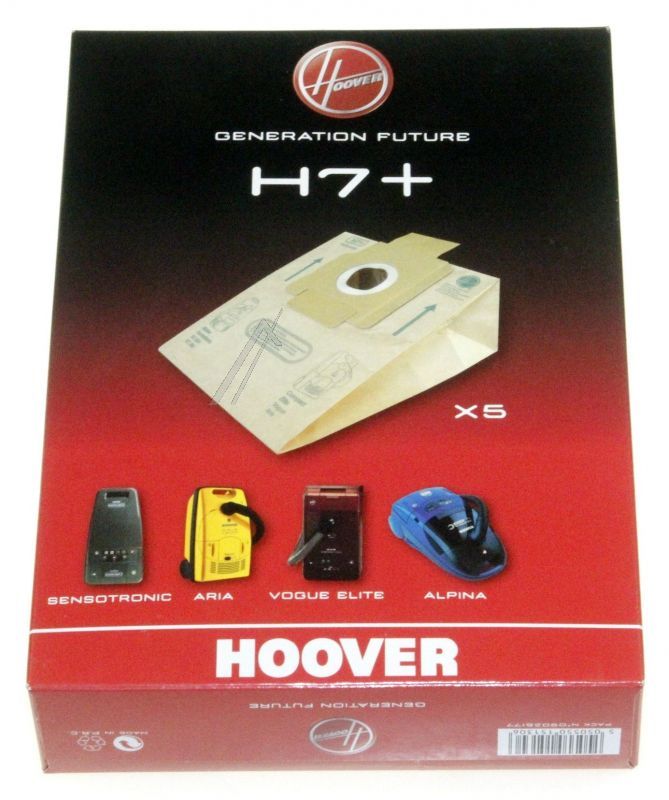 H7+ALPINA 09026177 Sacchetti aspirapolvere H7+ 5 pz Hoover