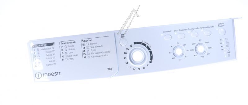 C00647884 488000647884 Pannello frontale con maniglia cassetto EWC71252 W I Indesit