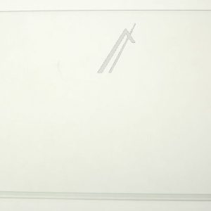47016343 Ripiano in vetro 442,5x284x3,2mm / 289 Perla