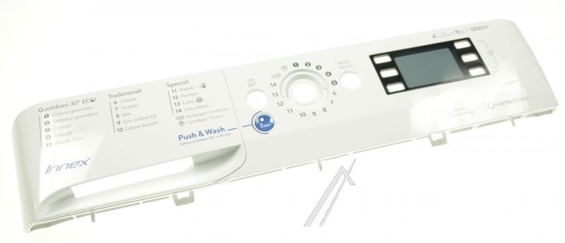 C00516661 488000516661 Pannello frontale bianco stampato BWE91284XWSSSIT Indesit