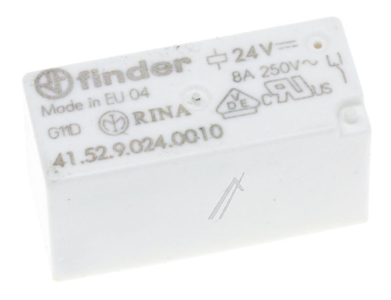 24VDC 8A-250VAC 41.52.9.024.0010 Relè 2 scambi Kenwood 415290240010