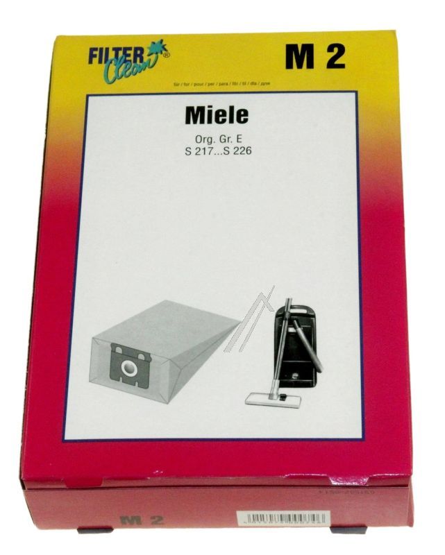 M2 000104-K Sacchetti aspirapolvere Miele (E) 5+1+1 pz. Hoover 000104K