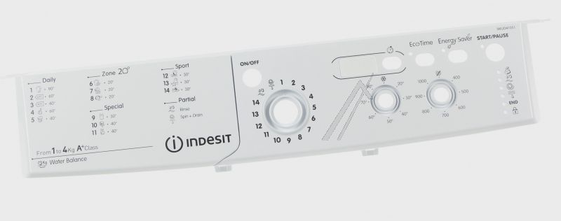 C00299129 488000299129 Pannello di controllo con maniglia IWUD41051CECO Indesit