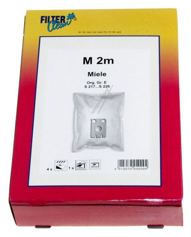 M2M FL1104-K Sacchetti microfibra aspirapolvere 4+1+1 Miele FL1104K