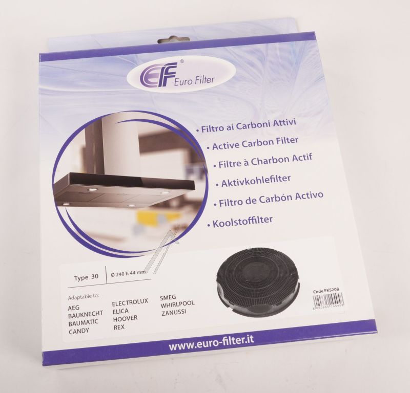 T30 Filtro a carbone Tipo 30 Ø 240 x 44 mm Elica