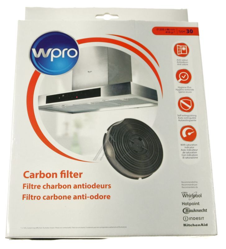 C00383426 484000008609 Filtro a carbone tipo 30 Elica