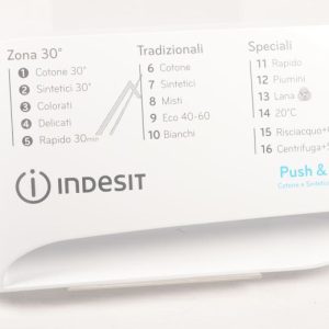 C00664371 488000664371 Maniglia bianca INX/RAPID/IT/LED Indesit