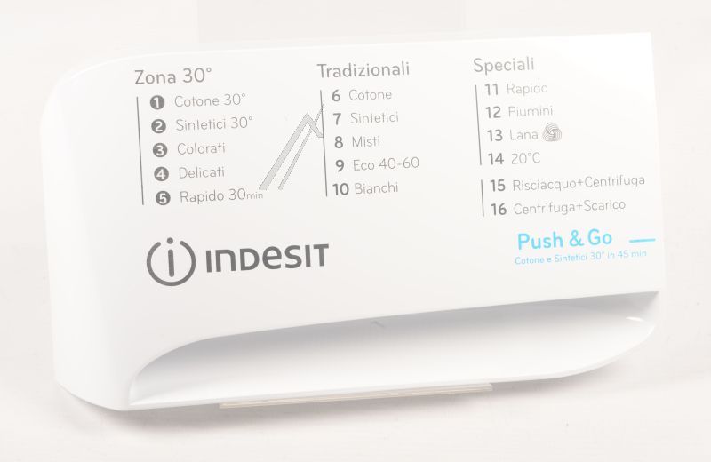 C00664371 488000664371 Maniglia bianca INX/RAPID/IT/LED Indesit