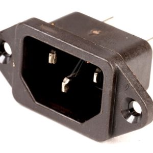 SPP0000040 Connettore IEC320 3 vie con vite, bianco Elica