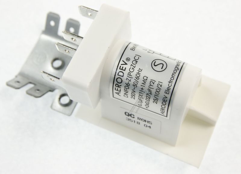 32033812 Filtro EMI CX 0.1µF CY 2x27nF R 1MΩ 16A-AD Finlux