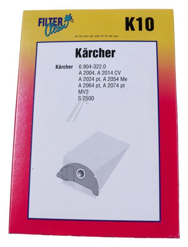 K10 000773-K Sacchetti aspirapolvere 4 pz. Hoover 000773K