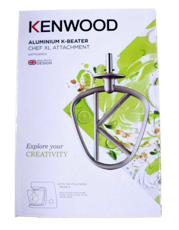 KAT70.000CA AW20011062 Frusta K in alluminio per Kenwood Chef XL