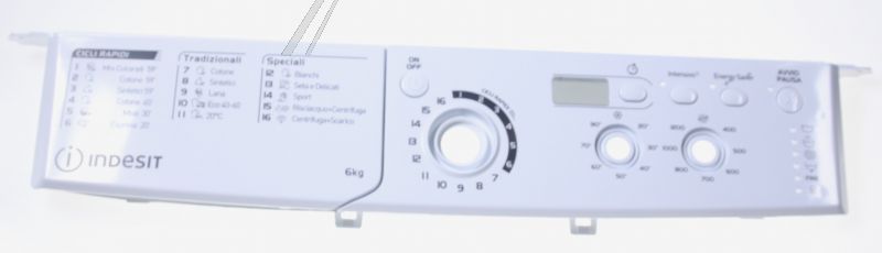 C00647043 488000647043 Frontale completo con maniglia EWSD61251WITN Indesit