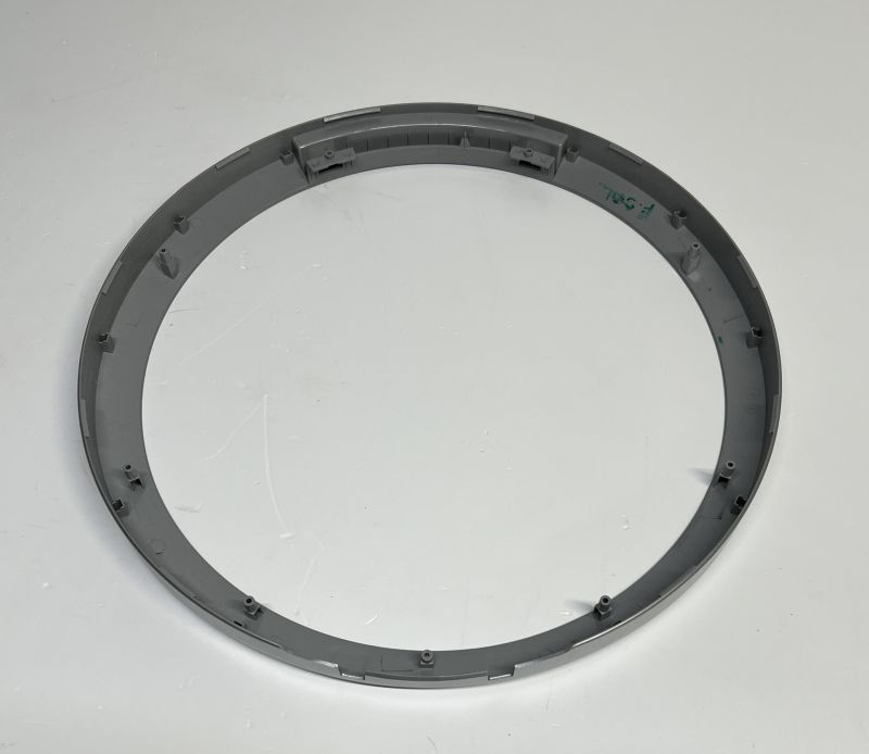 42226319 Cornice esterna oblò in plastica C10-C11 effetto acciaio Smeg