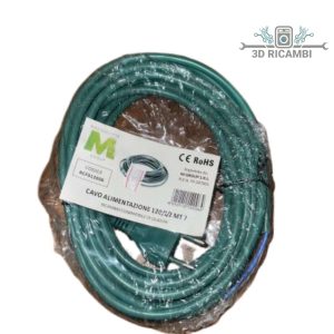 Cavo alimentazione compatibile per aspirapolvere vorwerk folletto vk120/121/122 7mt