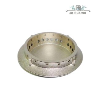 Corona piattello cappellotto per bruciatore semirapido piano cottura smeg 882410125