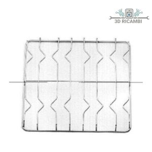 Griglia in filo cromato ed acciaio inox per piano cottura ariston indesit a 4 fuochi 450✖️235 f0212