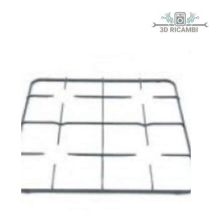 Griglia in filo cromato ed acciaio inox per piano cottura elba de longhi 248023900