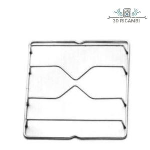 Griglia in filo cromato ed acciaio inox per piano cottura electrolux rex a 1 fuoco 220✖️ 230 f4413