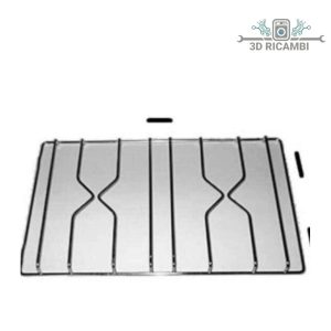 Griglia in filo cromato ed acciaio inox per piano cottura electrolux rex a 2 fuochi 453✖️175 f4411