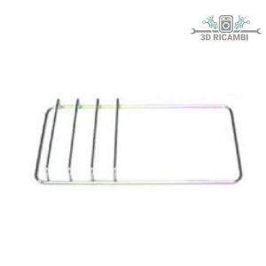 Griglia in filo cromato ed acciaio inox per piano cottura smeg a 1 fuoco 452✖️242 f5341