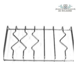 Griglia in filo cromato ed acciaio inox per piano cottura smeg a 2 fuochi 404✖️209 f5348