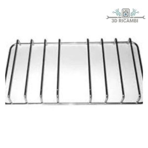 Griglia in filo cromato ed acciaio inox per piano cottura smeg a 2 fuochi 452✖️242 f5340
