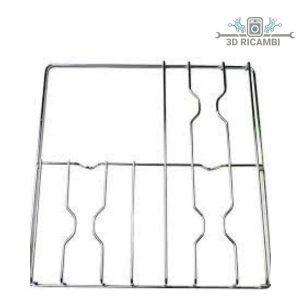 Griglia in filo cromato ed acciaio inox per piano cottura smeg a 3 fuochi 456✖️447 f5313