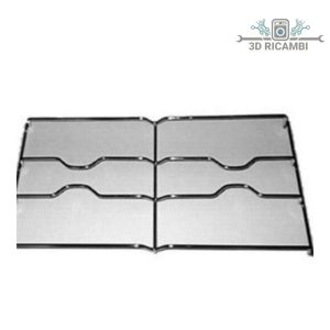 Griglia in filo cromato ed acciaio inox per piano cottura whirpool ignis a 2 fuochi 425✖️232 f2503