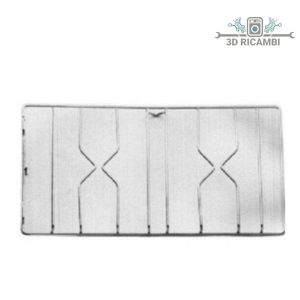 Griglia in filo cromato ed acciaio a 2 fuochi per piano cottura electrolux rex 270✖️511 f0305