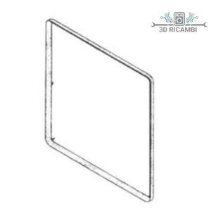 Guarnizione per porta forno o cucina glem gas 4 lunette 1525 lunga a2153