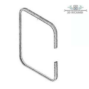 Guarnizione porta forno de longhi 2 lunette 2 ganci 1060mm lunga a0851