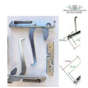 Kit cerniere + portarullini per porta forno gas fire kcf1790