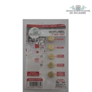 Kit ugelli piano cottura whirpool 7ma per gpl 00537509
