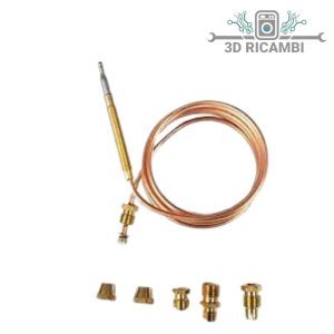 Kit universale termocoppia per piano cottura 6mm 1200mm